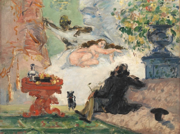 tableau, Paul Cézanne, Une moderne Olympia (détail), entre 1873 et 1874
