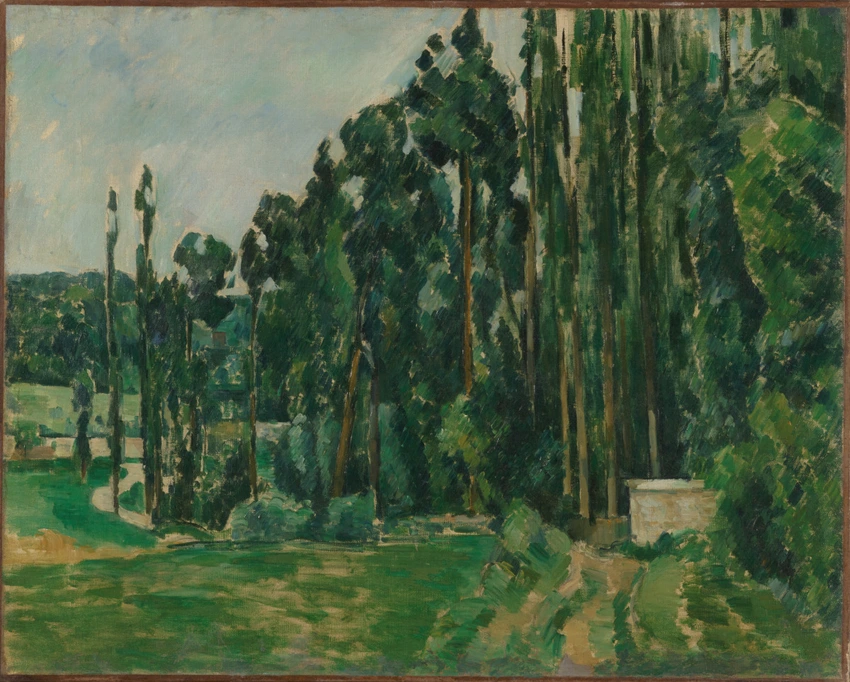 Les Peupliers - Paul Cézanne