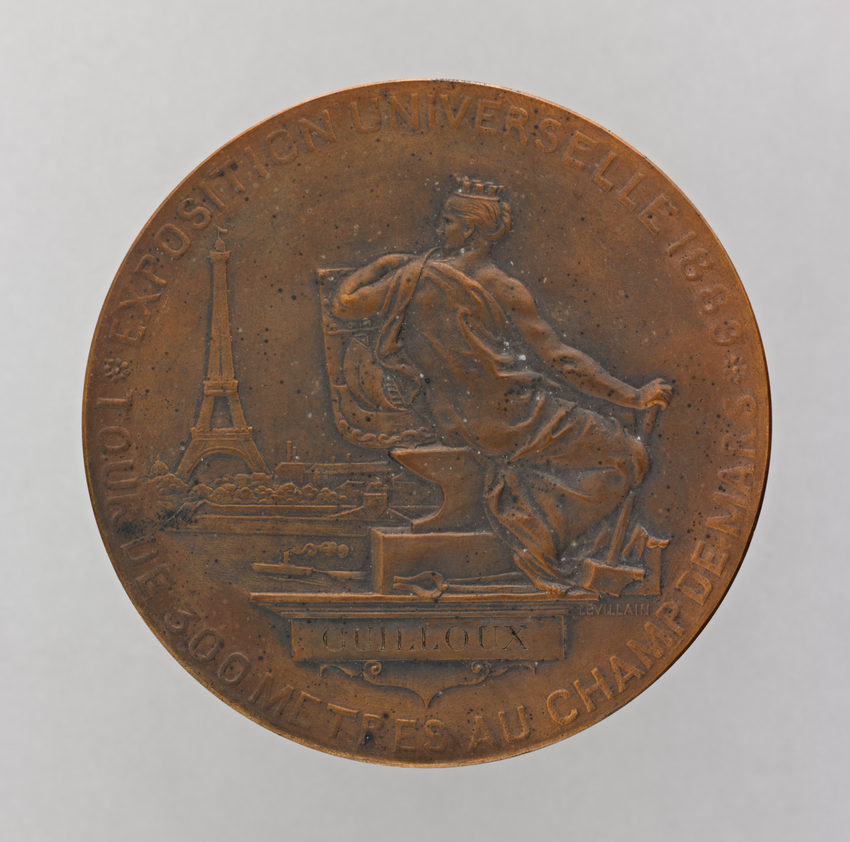 Médaille de l'Exposition universelle de 1889, dans son écrin - Ferdinand Levillain