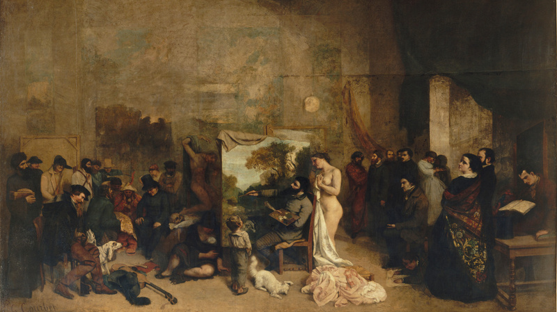 L'Atelier du peintre|L'Atelier du peintre, allégorie réelle déterminant une phase de sept années de ma vie artistique, Courbet, Gustave