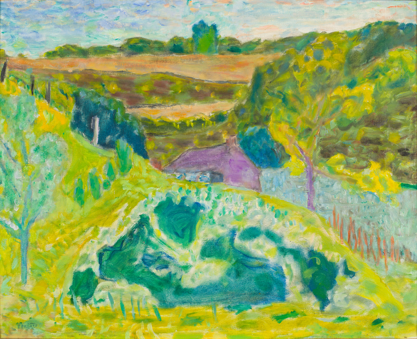 Paysage à la maison violette - Pierre Bonnard