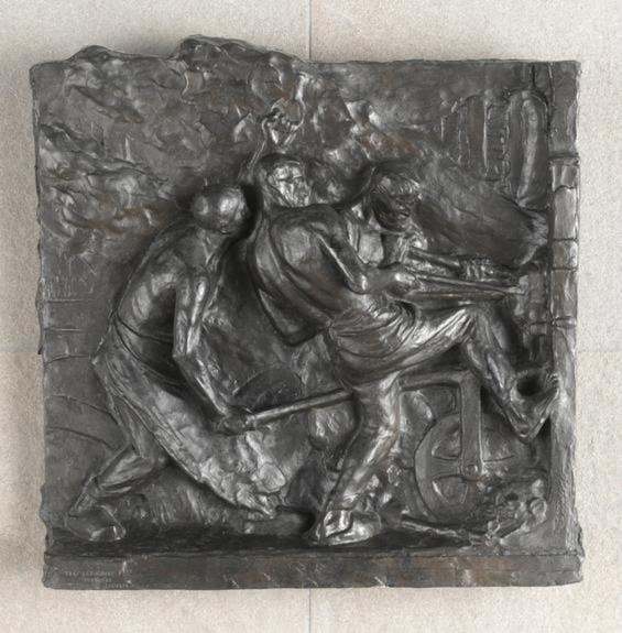 Constantin Meunier-Puddleurs au four, dit aussi Puddleurs sortant la loupe
