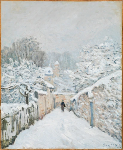 La Neige à Louveciennes - Alfred Sisley