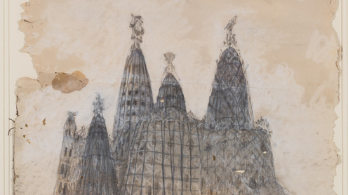 Projet pour l’église de la Colònia Güell (vers  1908 -1910), Antoni Gaudí    ©Museu Nacional d'Art de  Catalunya, Barcelona / Marc Vidal i Aparicio
