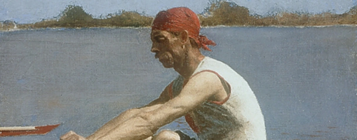 Thomas Eakins, John Biglin à l'aviron, 1873-1874