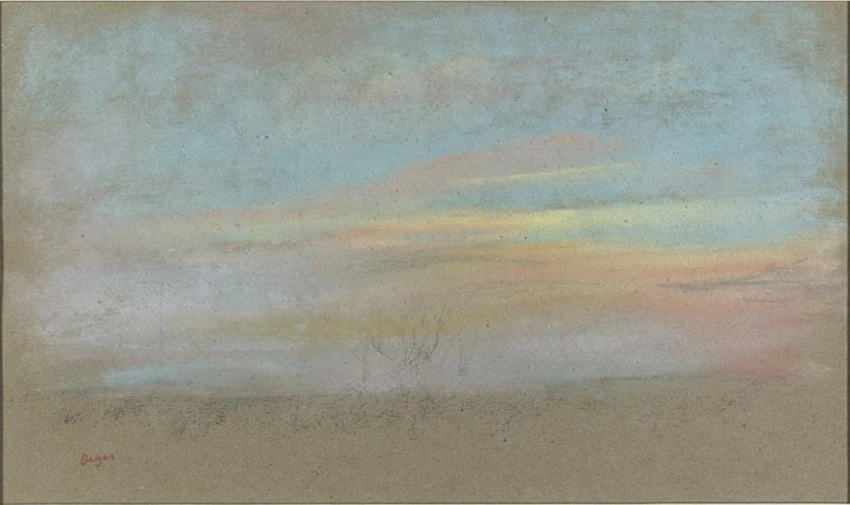Etude de ciel - Edgar Degas