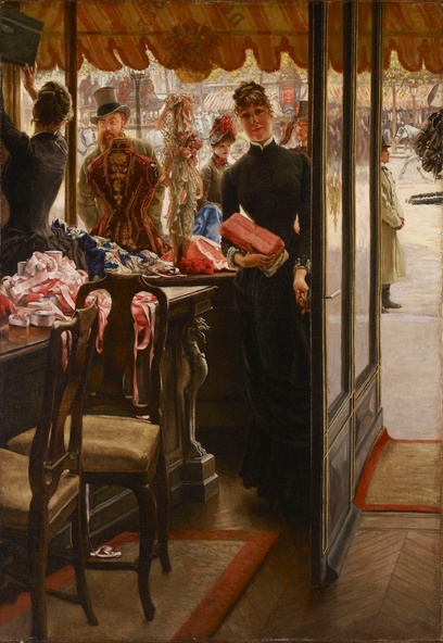James Tissot-La demoiselle de magasin