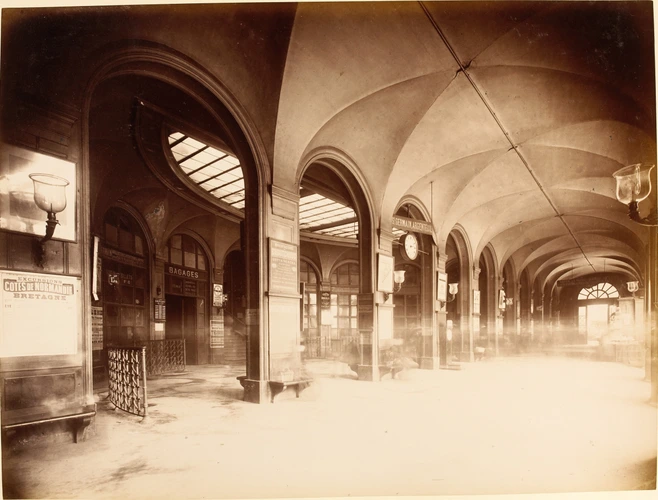 Gare Saint-Lazare : hémicycle de Saint-Germain, départ - Louis-Emile Durandelle