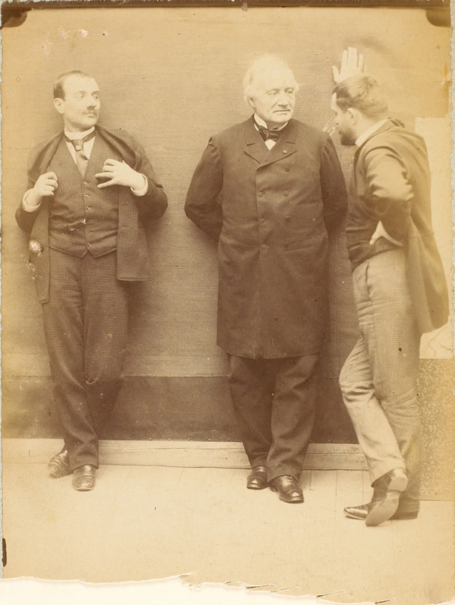 Le Docteur Potin (à gauche, un homme non identifié, à droite, de profil, Gervex) - Henri Mairet