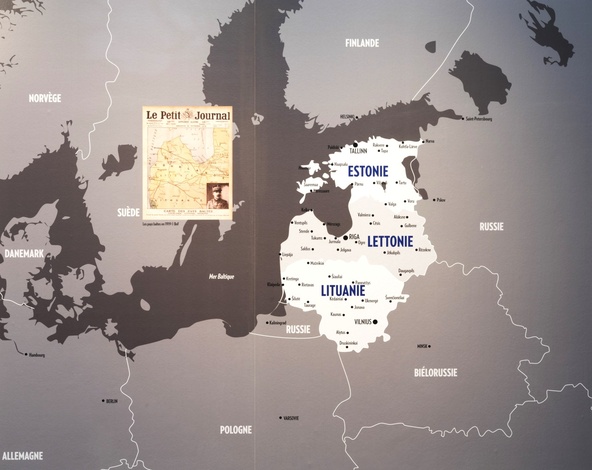Carte des pays baltes-
