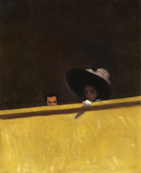 Félix Vallotton-La Loge de théâtre, le monsieur et la dame