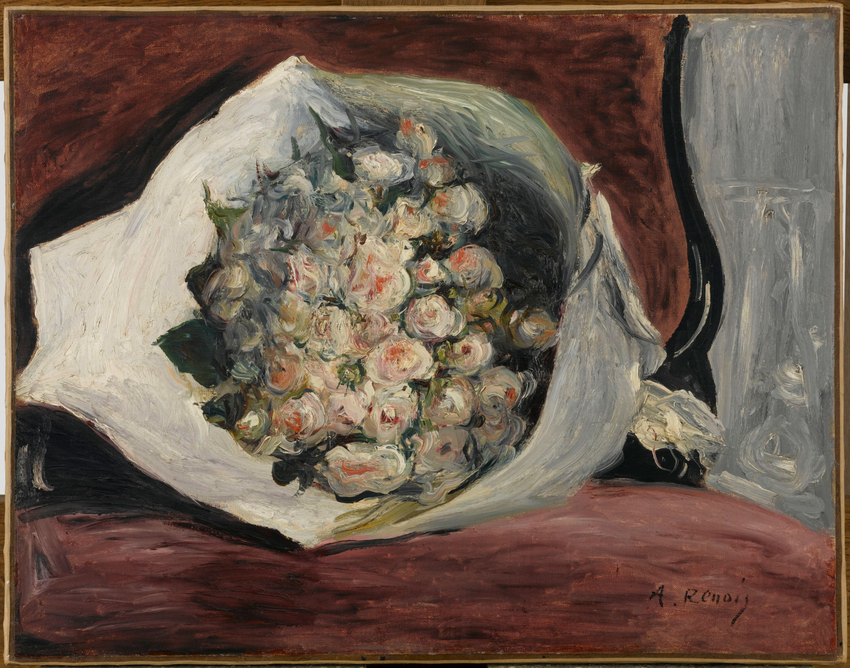 Bouquet dans une loge - Auguste Renoir