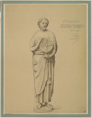 Restauration d'une statue d'apôtre de la Sainte-Chapelle - Jean-Baptiste Lassus