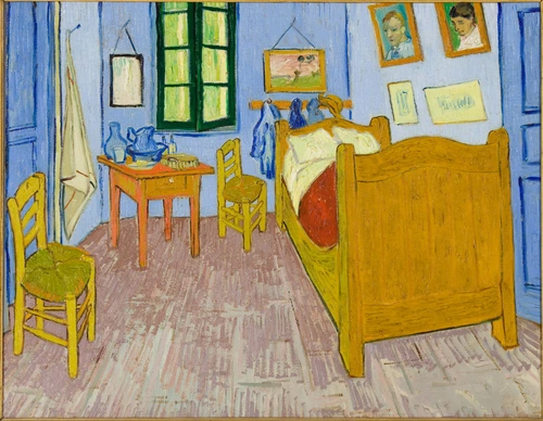 tableau, Vincent Van Gogh, La chambre de Van Gogh à Arles, en 1889