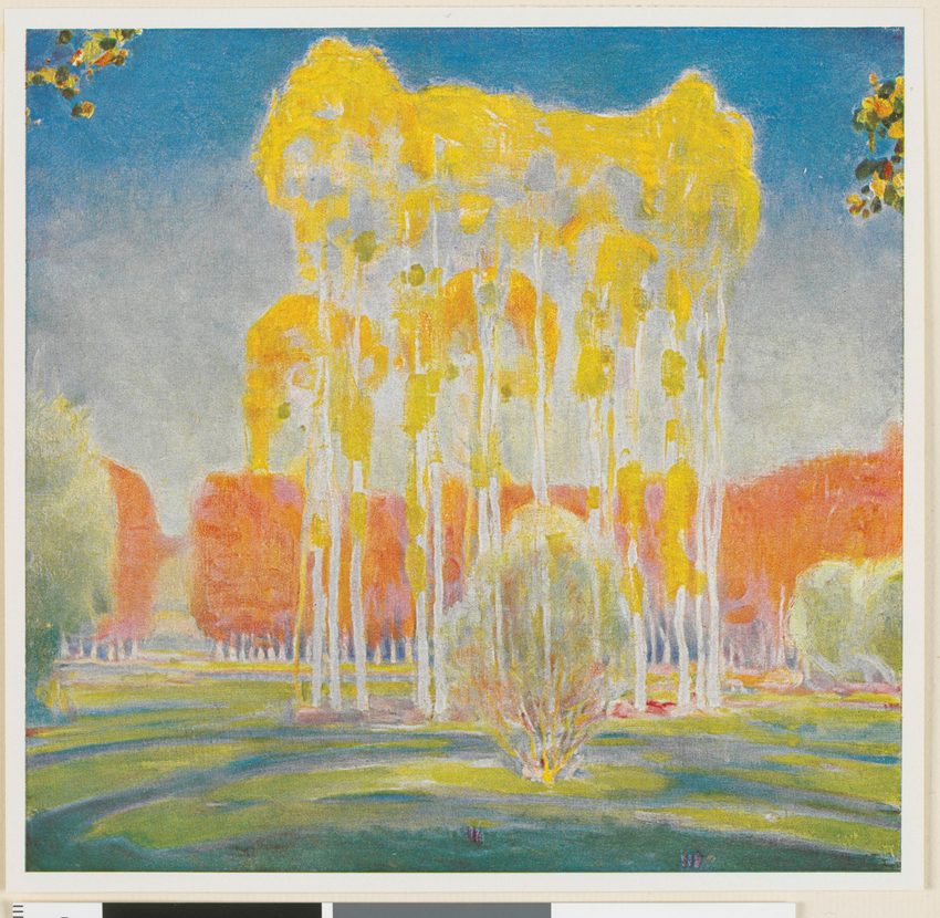 Autumnal Afternoon - The Poplars, Voulangis - Edward Steichen