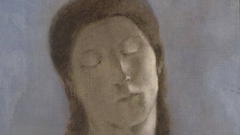 Les yeux clos (en 1890), Redon, Odilon