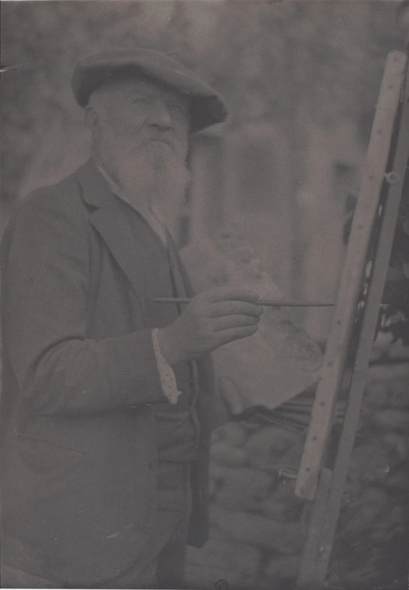 Le Peintre Armand Guillaumin peignant à Crozant, 1917 - Paul Haviland