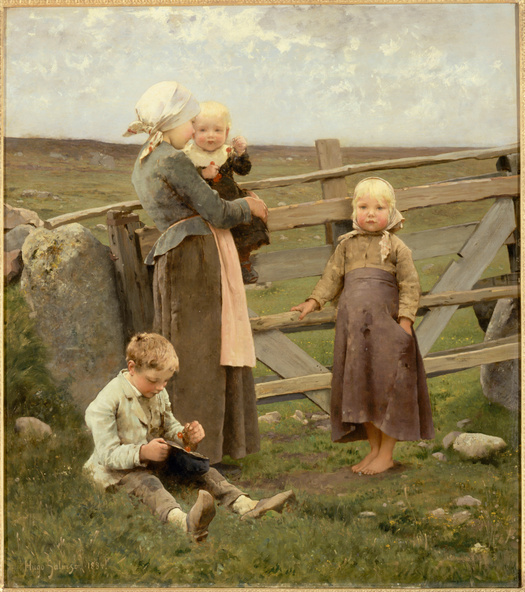 Hugo Frederick Salmson-A la Barrière de Dalby, à Skane (Suède)