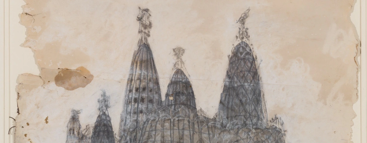 Inside La Sagrada Familia - Gaudi drawing | vivienne | Flickr