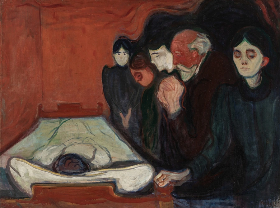 Edvard Munch, Le lit de mort (Ved Dødssengen), 1895