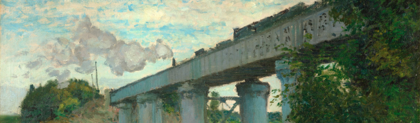 Le pont du chemin de fer à Argenteuil (détail) (entre 1873 et 1874), Monet, Claude , musée d'Orsay   ©Musée d’Orsay, Dist. RMN-Grand Palais / Patrice Schmidt