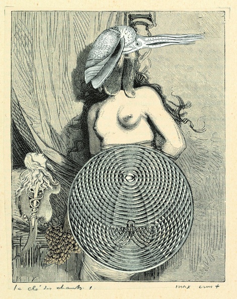 Max Ernst-Collage tiré de Une semaine de bonté. La clé des chants 1