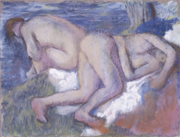 Edgar Degas-Deux femmes au bain