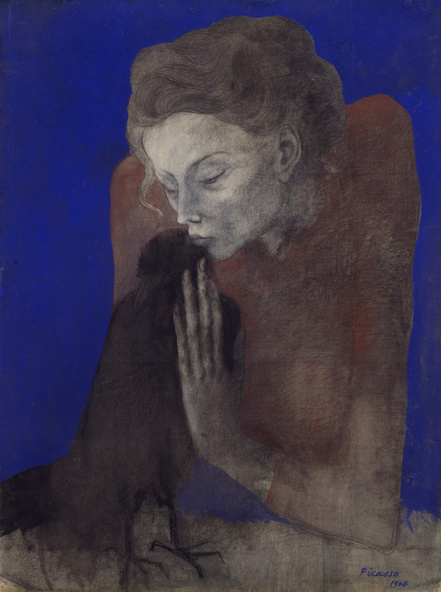 Pablo Picasso-Femme à la corneille