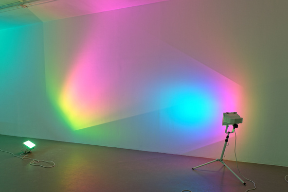 Ann Veronica Janssens-Hot Pink Turquoise