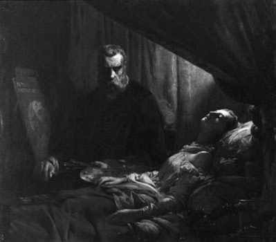 Léon Cogniet-Le Tintoret peignant sa fille morte