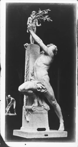 Oreste poursuivi par les furies se réfugiant à l’autel d’Apollon par Louis Emile Décorchemont au Salon de 1878 - Louis Emile Décorchemont