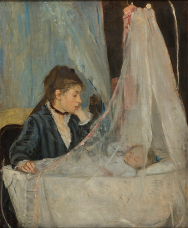 tableau, Berthe Morisot, Le berceau, en 1872