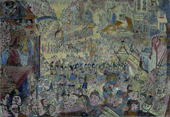 James Ensor-L'entrée du Christ à Bruxelles