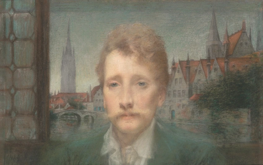 Portrait de Georges Rodenbach - Lucien Lévy-Dhurmer
