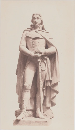 "Hoche", statue d'Eugène Farochon, décor du palais du Louvre, Paris - Edouard Baldus