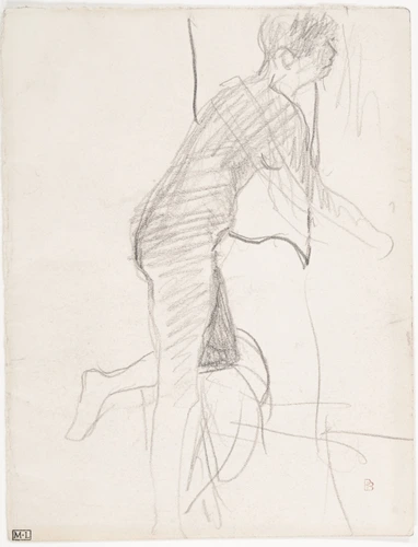 Nu de profil tourné vers la droite - Pierre Bonnard