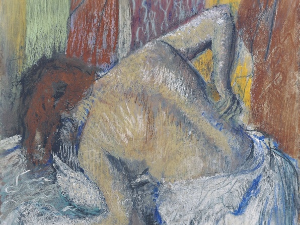 Femme s'épongeant le dos (Vers 1895), Edgar Degas