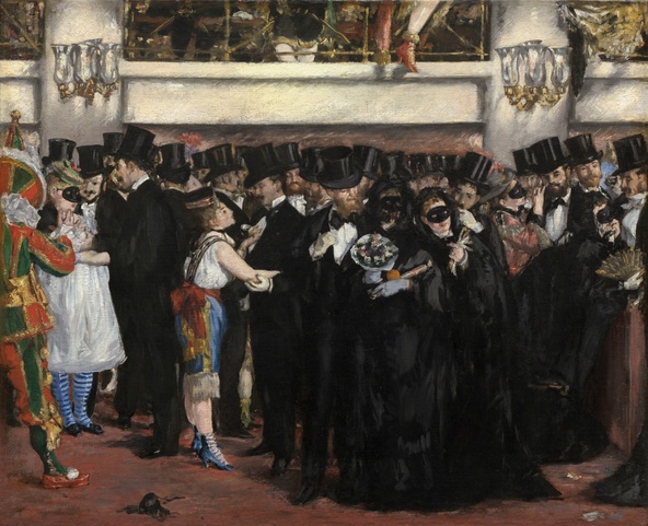 Edouard Manet-Bal masqué à l'Opéra