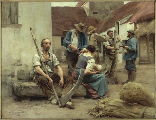 Léon Lhermitte-La paye des moissonneurs
