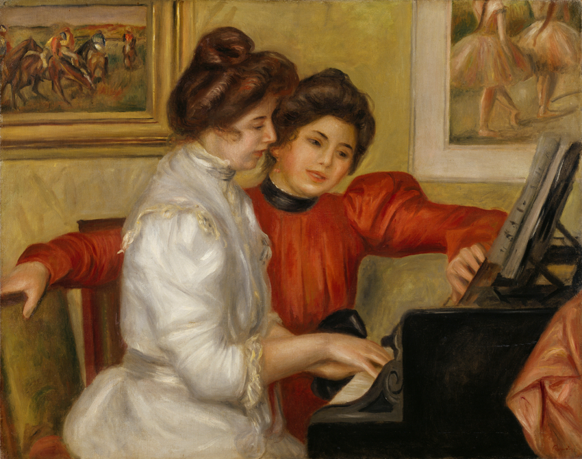 Yvonne et Christine Lerolle au piano - Auguste Renoir