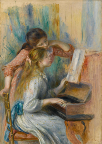 Jeunes filles au piano - Auguste Renoir