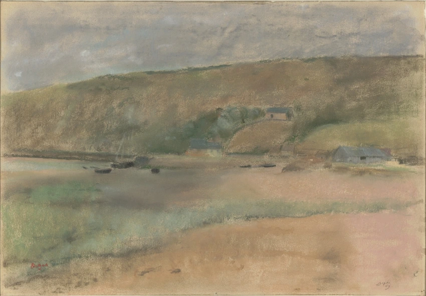 Falaise au bord de la mer - Edgar Degas