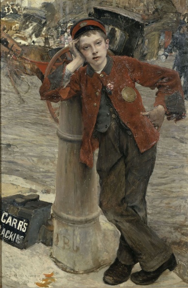 Jules Bastien-Lepage-Le petit cireur de bottes