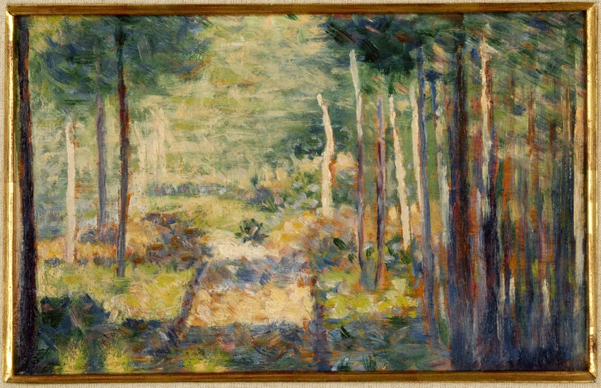Allée en forêt, Barbizon - Georges Seurat