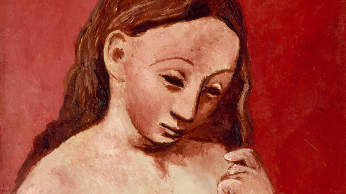 Nu sur fond rouge (en 1906), Picasso, Pablo