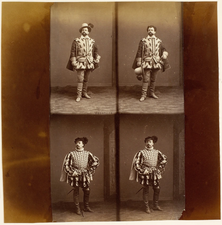 Ms. Laurent et Jouanni en quatre poses, deux de chaque - André Adolphe Eugène Disdéri