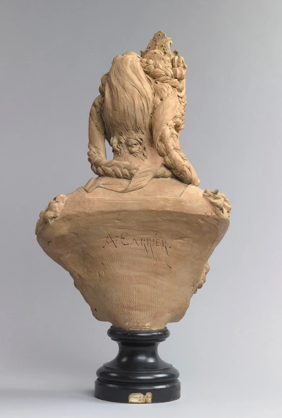 Buste de femme portant un diadème - Albert-Ernest Carrier-Belleuse