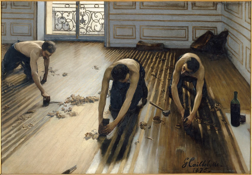 Raboteurs de parquet - Gustave Caillebotte