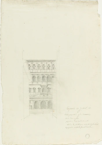 Caprarola, palais Farnèse, façade principale - Alphonse Gosset