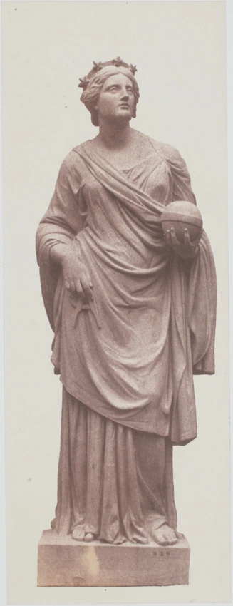 "L'Astronomie", sculpture de Noël Jules Girard, décor du palais du Louvre, Paris - Edouard Baldus